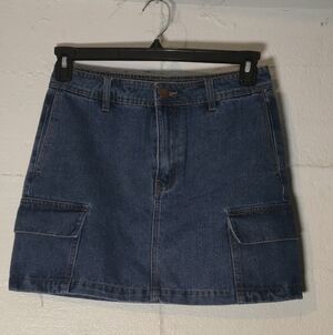 tgla Womens Denim Mini Skirt Small